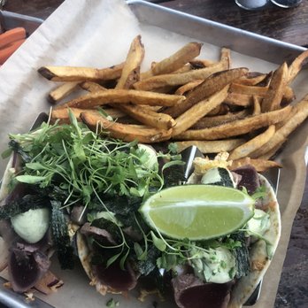Dogfish Head Brewings & Eats - Ahi tuna tacos - American Near Me - Rehoboth Beach, Delaware Dogfish Head Brewings & Eats - Ahi tuna tacos - American Near Me - Rehoboth Beach, Delaware