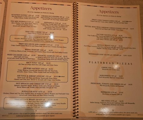 Menu photo 1 The Cheesecake Factory Roseville, CA