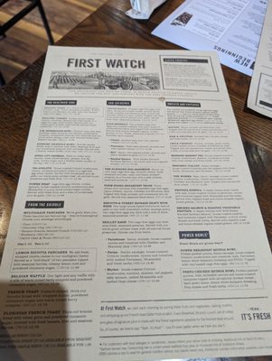 Menu photo 4 First Watch College Station, TX