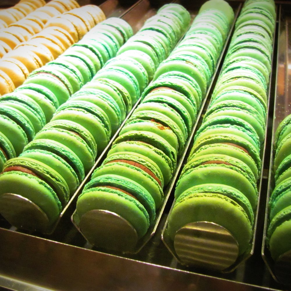 Thierry - Mint chocolate macarons at Thierry. - Patisserie/Cake Shop Near Me - Vancouver, British Columbia