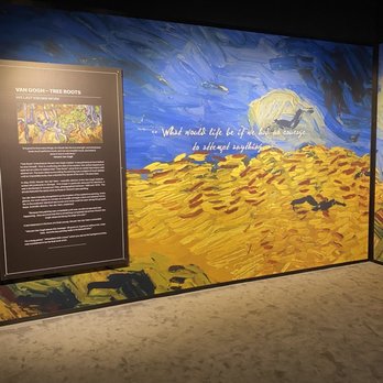 Lighthouse ArtSpace - Van Gogh painting of wheat fields - Art Tours Near Me - Houston, Texas