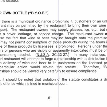 Warren Barbecue - BEWARE: This is page 6 from the ABC Beverage Control Handbook for Municipal Issuing Authorities. - Portuguese Near Me - Warren, New Jersey