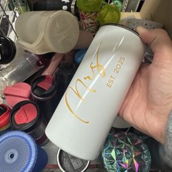 Dollar Deal Thrift - Outdated bachelorette tumbler for $8 lol