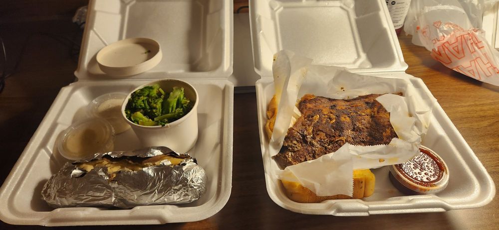 Food from Texas Grillhouse