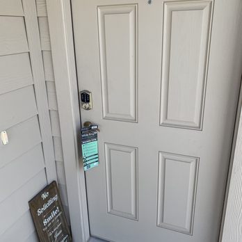 White Knight Pest Control - 2 No Soliciting signs yet they still put it on my door - Pest Control Near Me - Buda, Texas