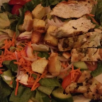 The Harp - Salad with grilled chicken. Oh joyous romaine. - Sports Bars Near Me - Boston, Massachusetts