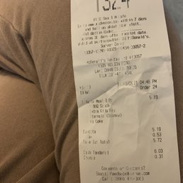 Brilliant! Make sure the receipt is illegible so guests can’t complain! Brilliant! Make sure the receipt is illegible so guests can’t complain!
