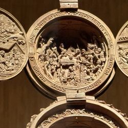 Small, detailed Rosary bead