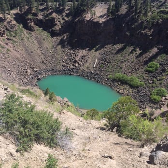 Inyo Craters - The little bluish-green crater - Hiking Near Me