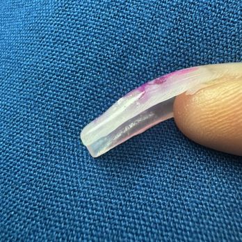 Lavish Nails Salon - Uneven and lumpy, I even had to ask twice to fix this - Nail Salons Near Me - Martinez, California