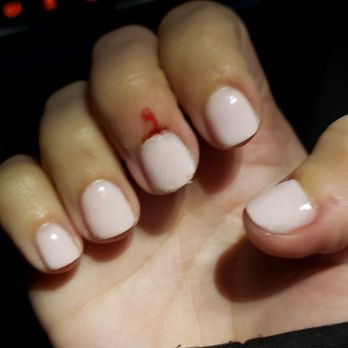 Nail Pro 2 - My middle finger is bleeding and peeling and it's a different texture and discolored. Worst experience ever. Never again. - Nail Salons Near Me - River Edge, New Jersey