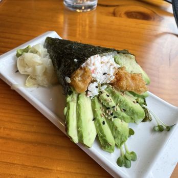 Bluefin Sushi Bar & Ramen - Shrimp Tempura Handful. It was stuffed to the max. Beautiful presentation - Sushi Bars Near Me - Sunset Valley, Texas Bluefin Sushi Bar & Ramen - Shrimp Tempura Handful. It was stuffed to the max. Beautiful presentation - Sushi Bars Near Me - Sunset Valley, Texas