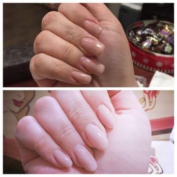 Nails By Nikki Lynn - Going for a little change, took nails down from a long squoval to a natural almond shape. - Nail Salons Near Me - Palm Desert, California Nails By Nikki Lynn - Going for a little change, took nails down from a long squoval to a natural almond shape. - Nail Salons Near Me - Palm Desert, California