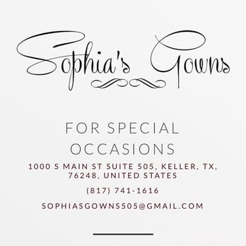 Sophia's Gowns - Bridal Near Me - Keller, Texas Sophia's Gowns - Bridal Near Me - Keller, Texas