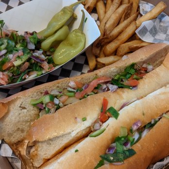 Aragoz - Steak sandwich combo with salad and fries for $14 - Egyptian Near Me - Toronto, Ontario