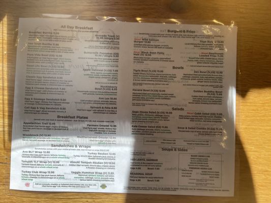 Menu photo 1 Green Sage Cafe - Downtown Asheville, NC