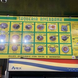 Taqueria Riverbank #2 - Menu