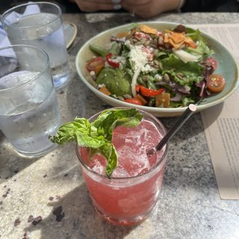 GRANVILLE - Black Berry Basil Bramble cocktail and El Gaucho Salad - New American Near Me - Pasadena, California GRANVILLE - Black Berry Basil Bramble cocktail and El Gaucho Salad - New American Near Me - Pasadena, California