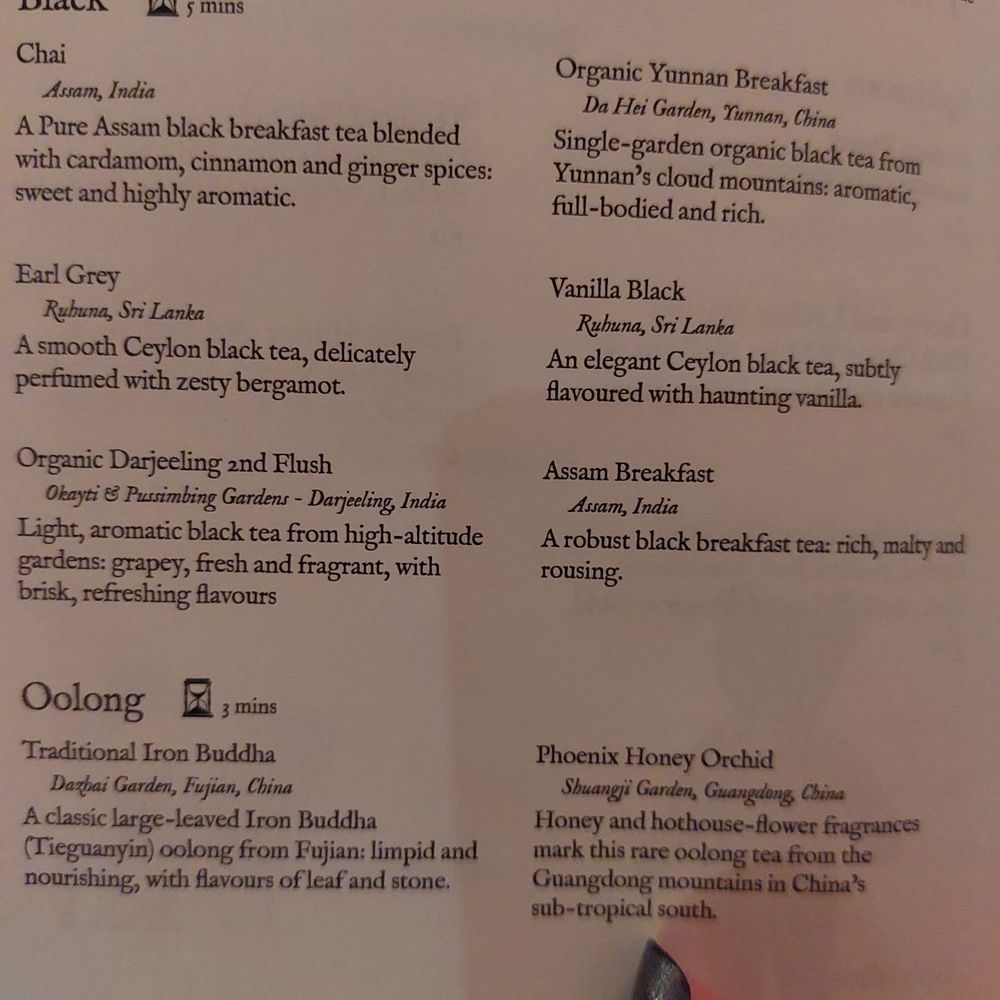 Sketch - Tea selection - French Near Me - London, XGL