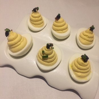 Ocean Prime - White Truffle Caviar Deviled Eggs - Seafood Near Me - Boston, Massachusetts