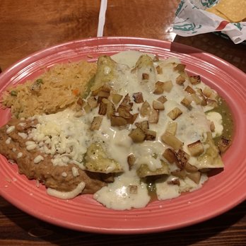 Peppers Mexican Grill & Cantina - I finally got something different this is the all new al pastor enchilada. $9.99 I added queso and mushrooms for a couple extras bucks! - Mexican Near Me - Gainesville, Florida Peppers Mexican Grill & Cantina - I finally got something different this is the all new al pastor enchilada. $9.99 I added queso and mushrooms for a couple extras bucks! - Mexican Near Me - Gainesville, Florida