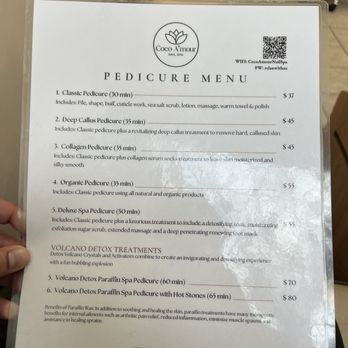 Coco A'mour Nail Spa - menu - Nail Salons Near Me - Alexandria, Virginia