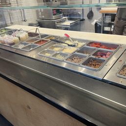 Large selection of toppings