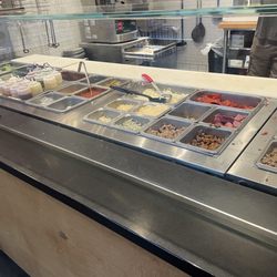 Large selection of toppings