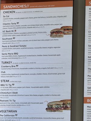 Menu photo 4 Urbane Cafe Temecula, CA