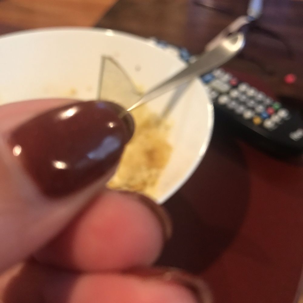 Sharp piece of hard plastic inside the food. Unacceptable. It was just as sharp as glass. Cut the inside of my mouth.