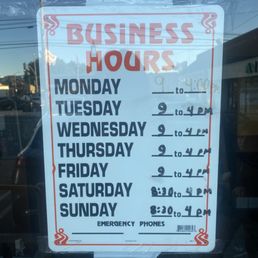 Fix your damn hours. Yelp says 7:00 a.m. as the opening time. Rude lady inside did nothing but point at the sign