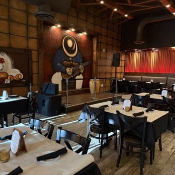 Rice and Beans - seating and music stage - Puerto Rican Near Me - Wesley Chapel, Florida