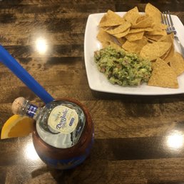 Cantarito Vallartazo With Guacamole And Chips Cantarito Vallartazo With Guacamole And Chips