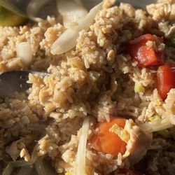 Chicken fried rice.