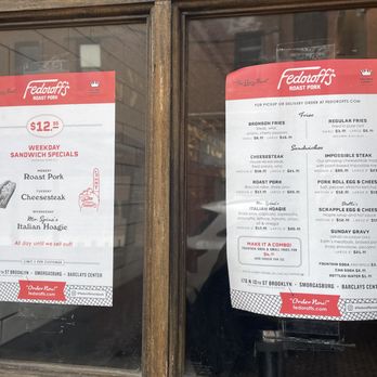 Fedoroffs Roast Pork - lunch specials - Sandwiches Near Me - Brooklyn, New York