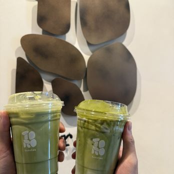 Torotea - Left: Jasmine Matcha Latte Right: Matcha Einspanner - Coffee & Tea Near Me - Diamond Bar, California Torotea - Left: Jasmine Matcha Latte Right: Matcha Einspanner - Coffee & Tea Near Me - Diamond Bar, California