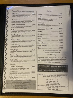 Menu photo 3 Daves Bar and Grille Warwick, RI
