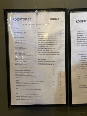 Menu photo 7 Rooftop 25 San Francisco, CA