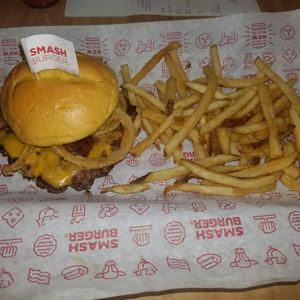 Smashburger - BBQ Bacon Cheddar Smash $7.19 - Burgers Near Me - Bronx, New York Smashburger - BBQ Bacon Cheddar Smash $7.19 - Burgers Near Me - Bronx, New York