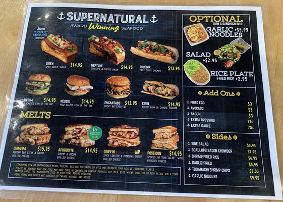 Supernatural Sandwiches Miramar