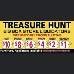Treasure Hunt Liquidators - Price list