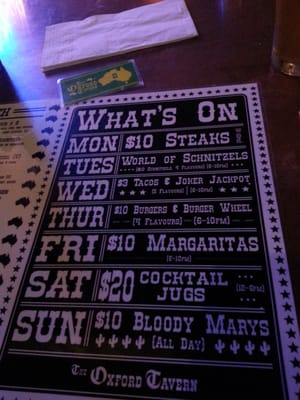 Menu photo 2 The Oxford Tavern Petersham, NSW