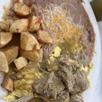 Flight Line Café - Pork chile verde breakfast - Breakfast & Brunch Near Me - Fresno, California