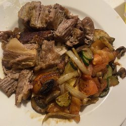 Mazatlan Mexican Restaurant 2 - Carnitas dinner.  Sub veggies for rice & beans.