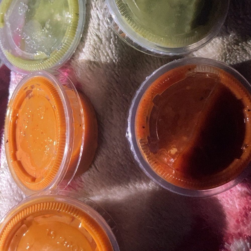 All the salsas they offer All the salsas they offer