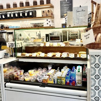Republik Coffee - Front glass case with their delicious pastries and variety of drinks and healthy snacks. - Coffee & Tea Near Me - Monrovia, California Republik Coffee - Front glass case with their delicious pastries and variety of drinks and healthy snacks. - Coffee & Tea Near Me - Monrovia, California