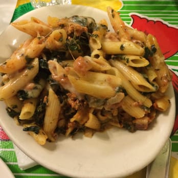 Salumi - Baked penne tres carni - 3 meats, spinach, mozzarella, and parmesan. So good! - Italian Near Me - Seattle, Washington Salumi - Baked penne tres carni - 3 meats, spinach, mozzarella, and parmesan. So good! - Italian Near Me - Seattle, Washington