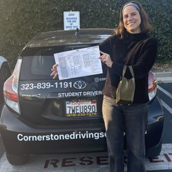 Cornerstone Driving School - Congratulations to Chloe for passing her driving test!