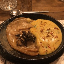 Ravioli with sabayon