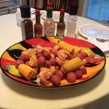 H-E-B - Shrimp boil post-UT game with ingredients from HEB and Stuffed Cajun. - Grocery Near Me - Austin, Texas